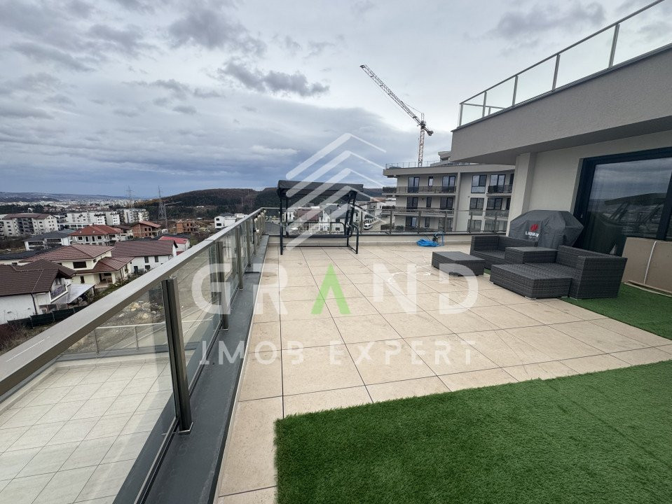 PRIVELIȘTE UNICĂ!Ap 3 camere,TERASĂ 60 mp,JACUZZI,PARCARE SUBTERANĂ,VIVO/Urbano