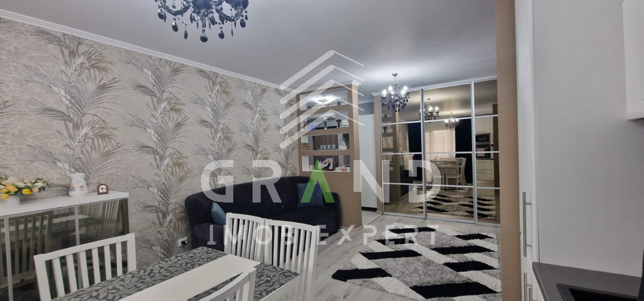 Apartament semidecomandat cu finisaje premium, mobilat, 2 camere, 50 mp, Baciu