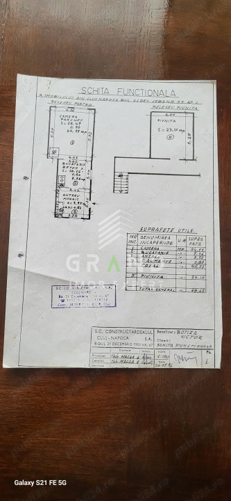 „Apartament cu intrare din bulevard, 3 camere + pivniță 23 m², ultracentral-Cluj
