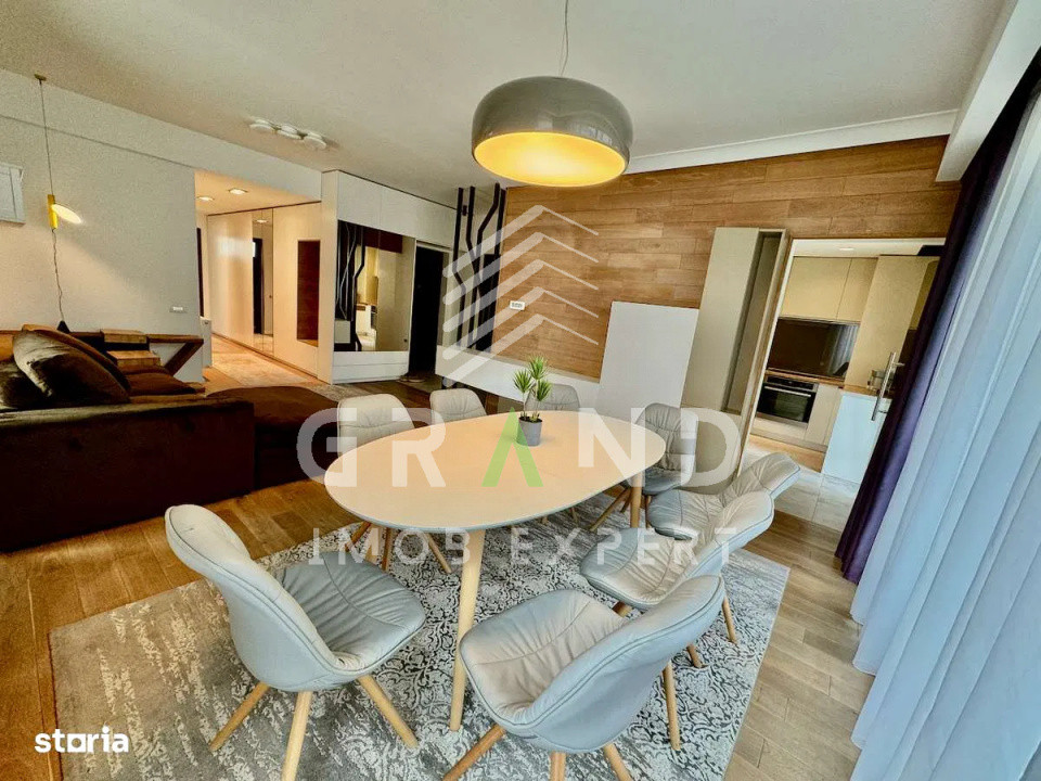 Închiriere Apartament Lux 3 Camere | Mobilat | Parter cu Grădină + 2 Parcări