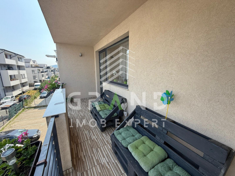 Apartament 3 camere 78 m² + 21 m² balcoane, complet utilat + parcare, Florești