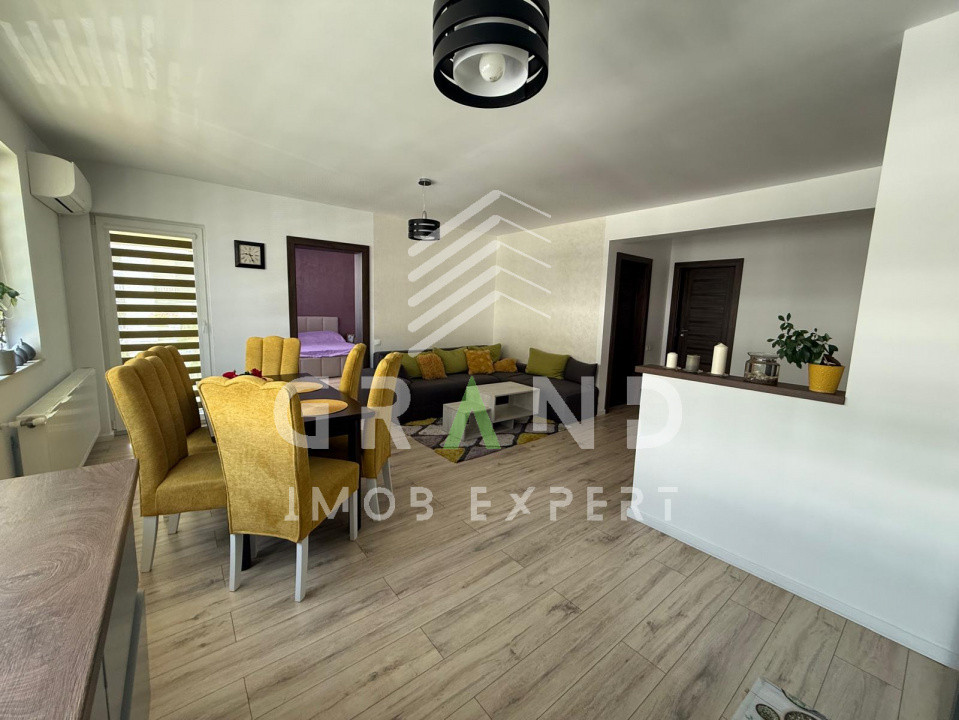 Apartament 3 camere 78 m² + 21 m² balcoane, complet utilat + parcare, Florești
