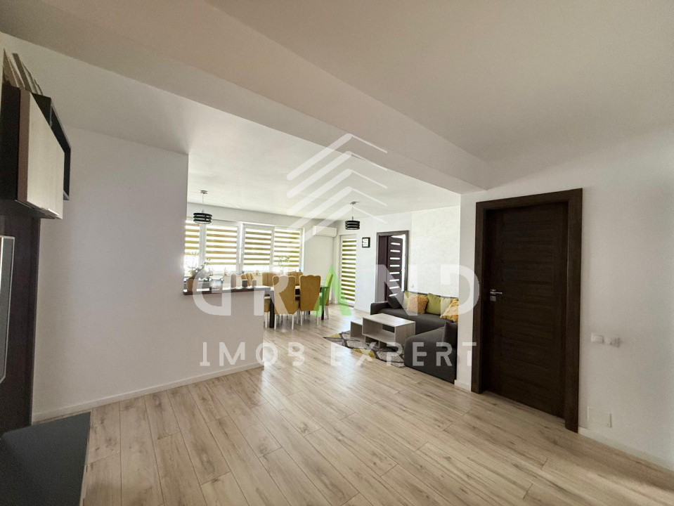Apartament 3 camere 78 m² + 21 m² balcoane, complet utilat + parcare, Florești