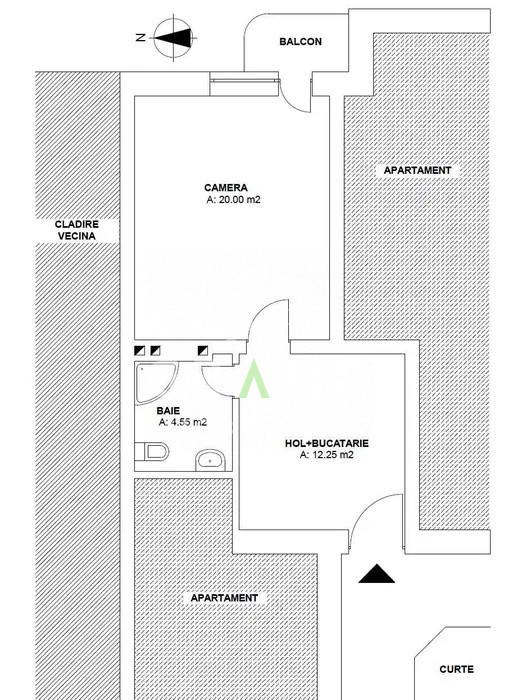 Apartament de inchiriat 1 cameră in Marasti – lângă The Office, mobilat complet