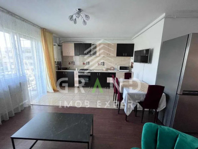 Apartament de inchiriat, 3 camere,2 dormitoare, mobilat,utilat, Intre Lacuri, CJ