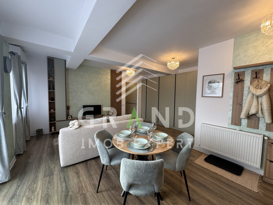 Apartament 2 camere,ultrafinisat,cu parcare subterană–Florești,str.Teilor