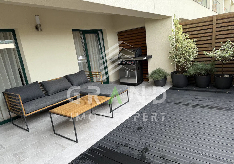 Apartament de inchiriat, cu grădină privată+parcare, 2 camere, lângă Iulius Mall