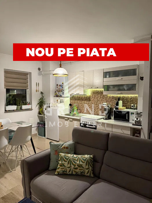 Apartament cu 2 camere de vânzare, semidecomandat, 49 m², parcare + terasa, Iris
