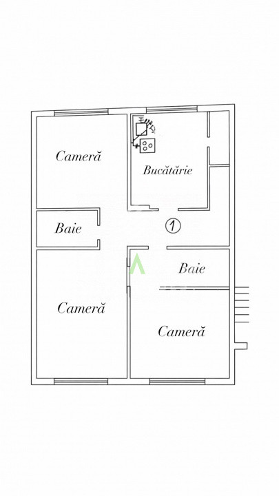 3 camere decomandat | 2 bai | 70 mp | Mărăști/BRD/The Office/Lidl