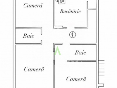 3 camere decomandat | 2 bai | 70 mp | Mărăști/BRD/The Office/Lidl