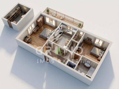 2 Camere Decomandate | Balcon | Etaj 6/10 | Orientare VEST | Manastur Izlazului