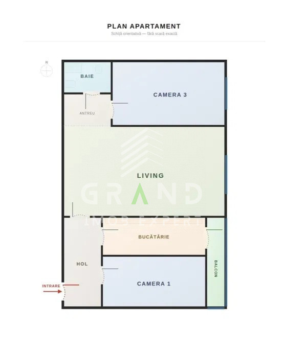 Apartament cu 3 camere, etaj 2, în cartier Gheorgheni