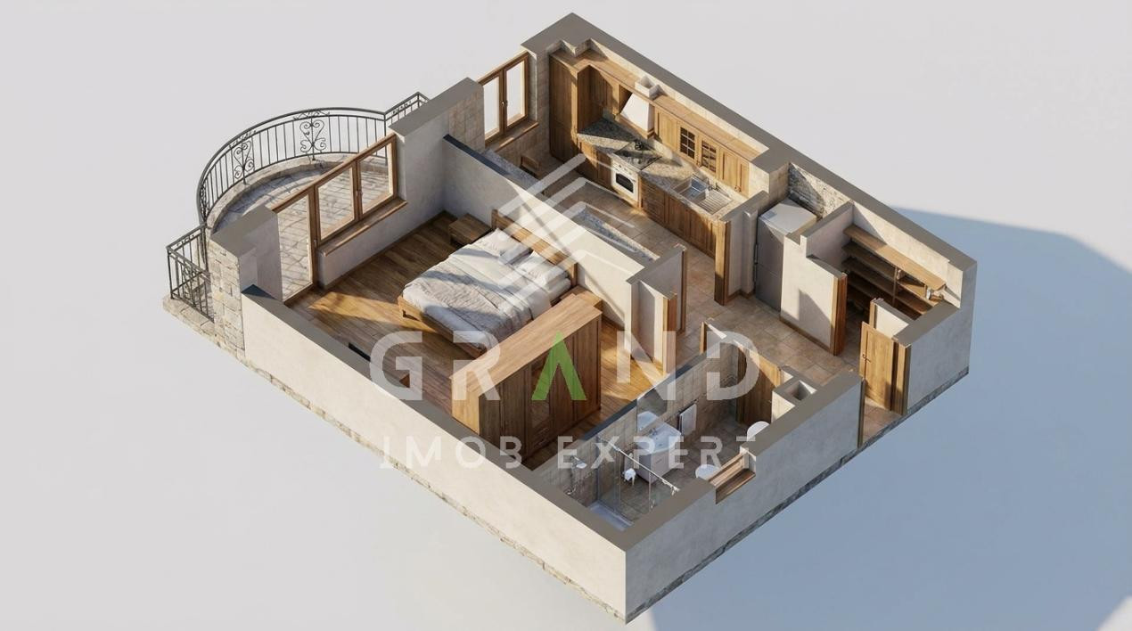 1 cameră | Mărăști–BRD | Bld.21 Decembrie | 39 mp | balcon | Etaj 5/8