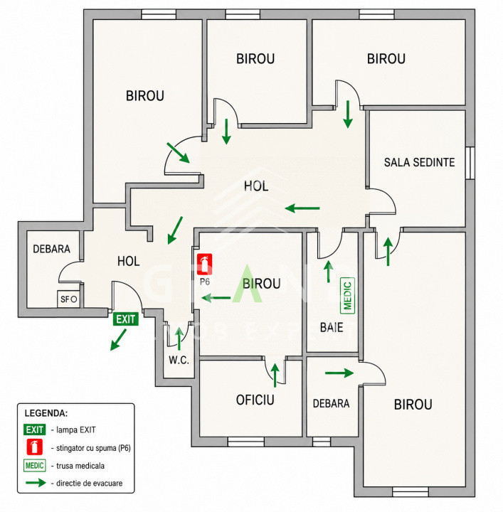 Spațiu birouri 100 mp,ultracentral Cluj-Napoca–Str.Iuliu Maniu | Parter înalt