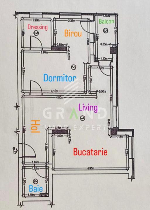 2 CAMERE | BALCON | PARCARE SUBTERANĂ | FLOREȘTI–zona EROILOR/CENTRALĂ