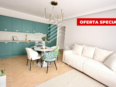 Totul Nou | 3 Camere Finisate | Etaj 2 | Balcon | Parcare | Floresti/Urusagului