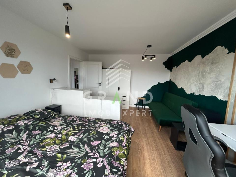 Apartament cu o camera de inchiriat, 35 mp, parcare, zona Lidl, Floresti