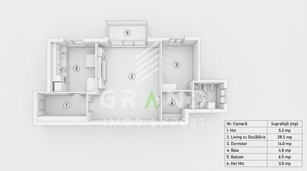 Apartament 3 Camere | Terasa | 70 MP | Aurel Vlaicu