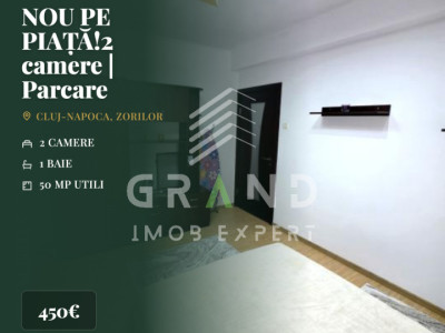 NOU PE PIAȚĂ!2 camere | Parcare inclusă | Zorilor–Europa | Str.Mircea Eliade