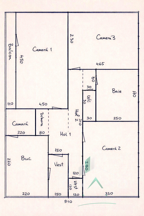 3 camere decomandat | 65 mp+balcon | boxa | Manastur/Primăverii/Pritax