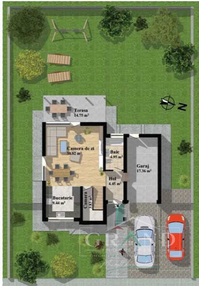 OPORTUNITATE!Casă individuală | 4 camere | 3 băi | Garaj | Terasă | Dezmir
