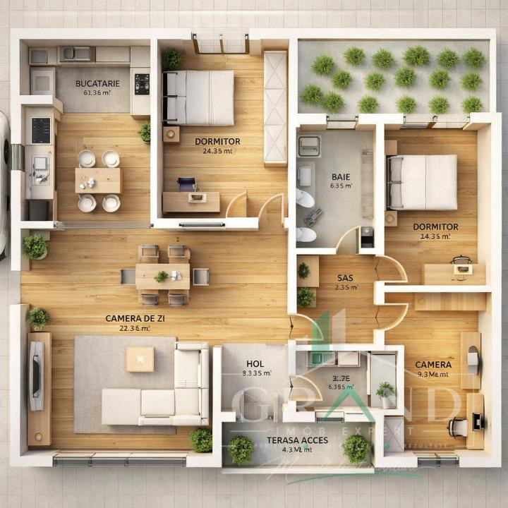 CASA MODERNA DE VANZARE IN TURENI | 147 MP | TEREN 805 MP | UTILITATI COMPLETE