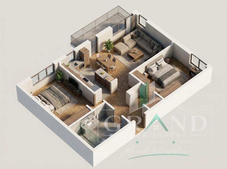 ACASĂ LA MARGINEA PĂDURII | 3 Camere | BALCON | Donath Park/Capat Grigorescu