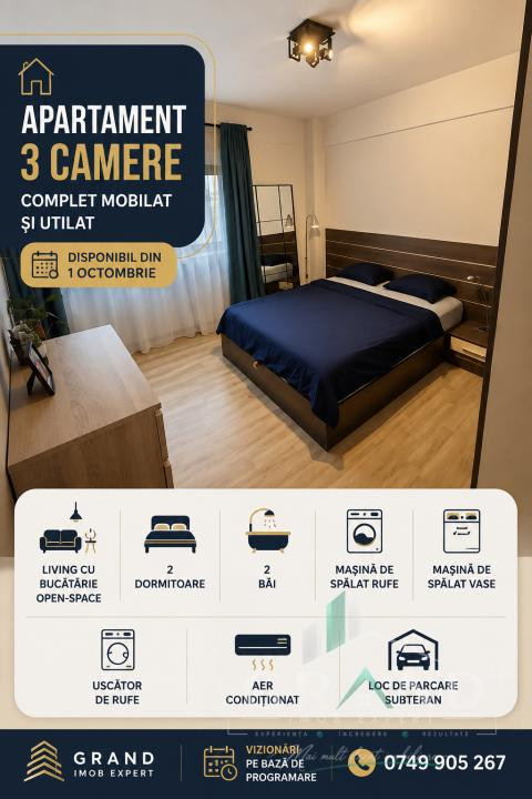 Apartament 3 Camere | Etaj 1 | 85 MP | Parcare | Petfriendly | Zorilor
