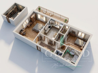 2 Camere Decomandate | Balcon | Etaj 6/10 | Orientare VEST | Manastur