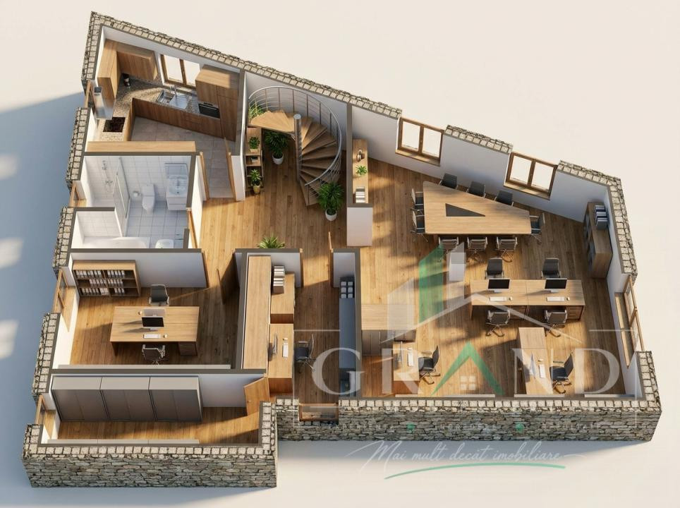 Hală multifuncțională+spații administrative/de locuit 558mp | Iris–Piața 1 Mai
