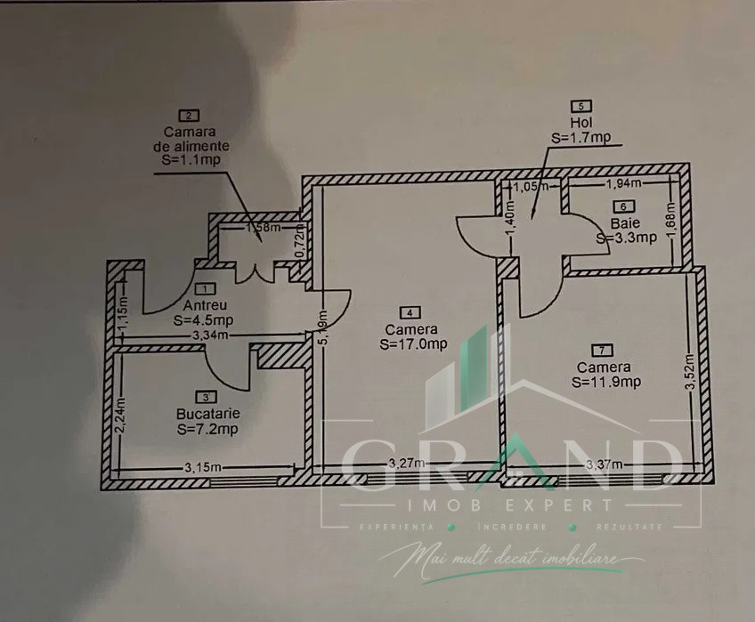 Apartament 2 Camere | Etaj 4 | Camara | Strada Horea