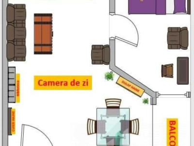 2 camere | 62 mp | Balcon 9 mp | Mărăști–Str. București | Lângă blocul Farmec